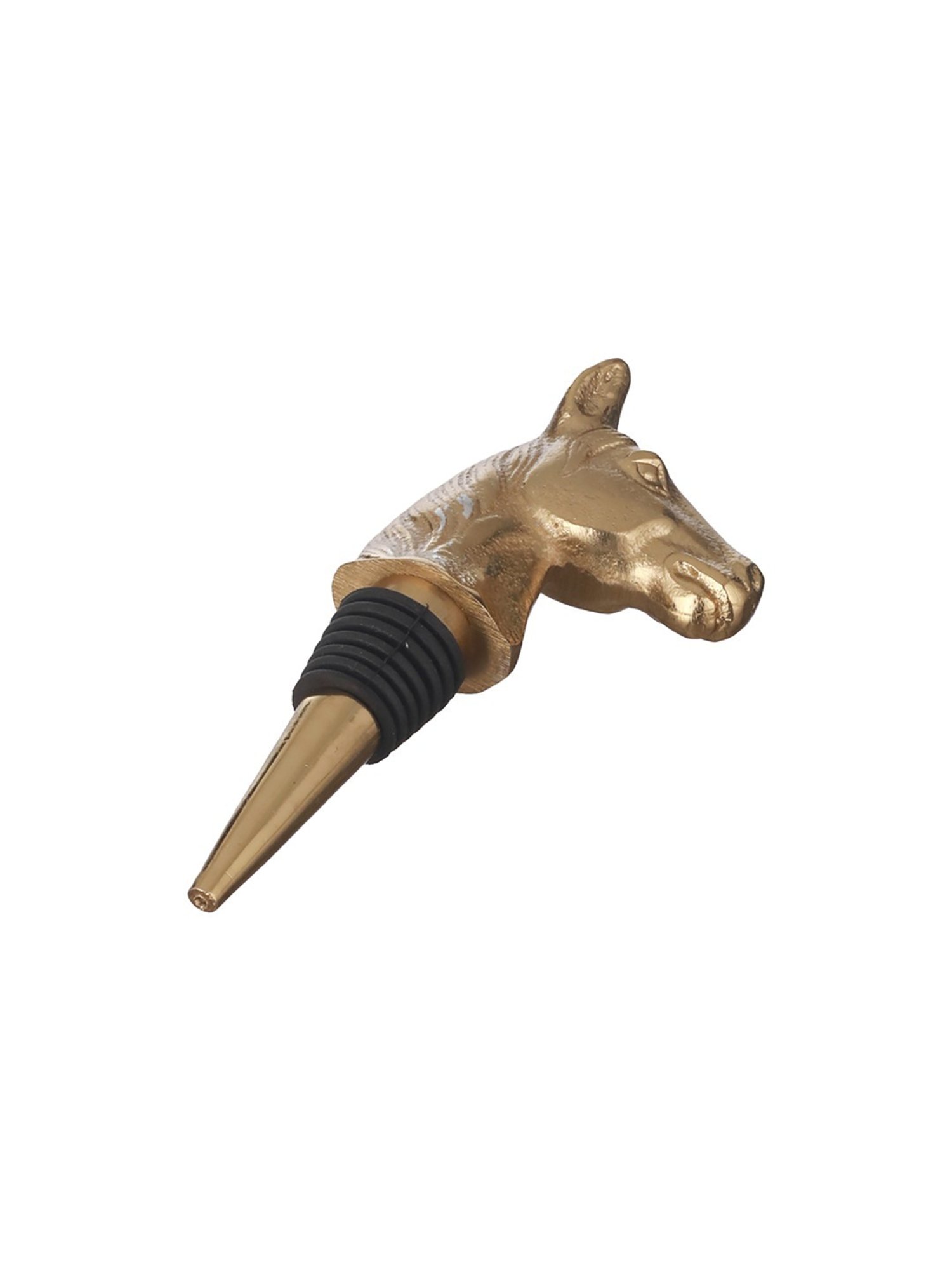 Trovea's Horse Dsign Golden Bottle Stopper