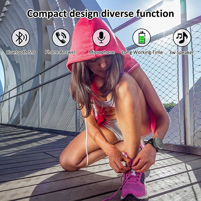 Portable Bluetooth Speakers Wireless Mini Speaker with Enhanced BassHD SoundWearable Speaker with Microphone95H PlaytimeIPX6 Waterproof Suitable for SportsOutdoor Travel and Home