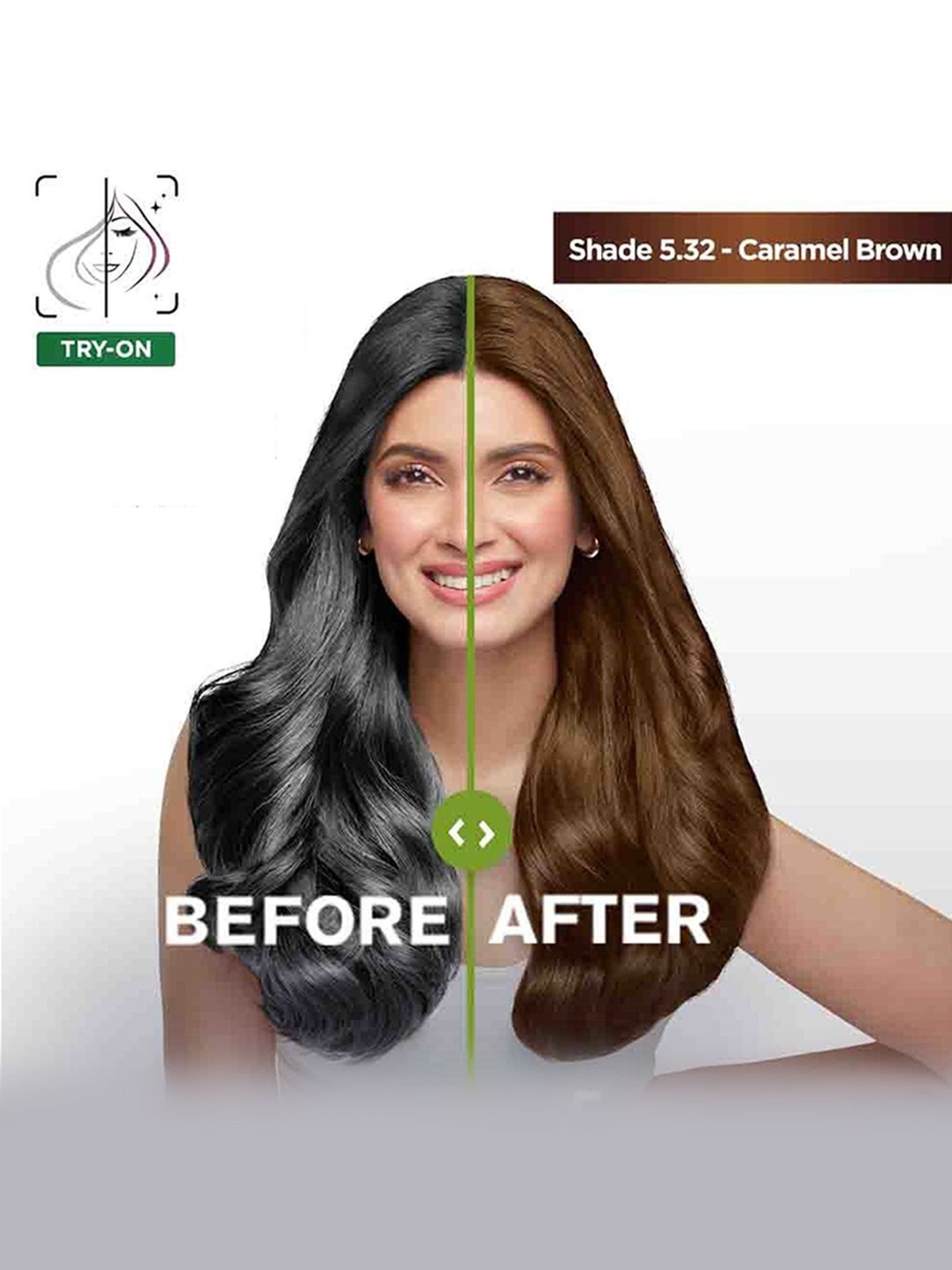 Garnier Color Naturals Creme Hair Color Shade 5.32 Caramel Brown - 70 ml + 60 gm