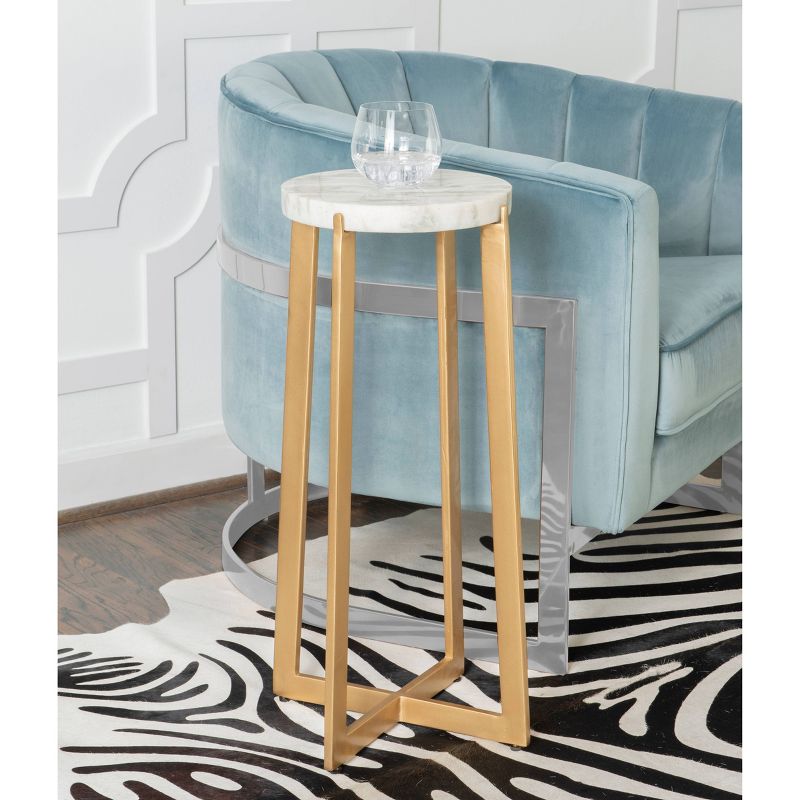 Gleeson Drink Table Marble Gray - Powell Company