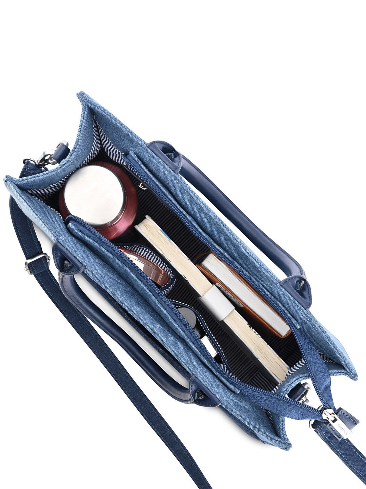 Fastrack Blue Color Block Medium Handbag