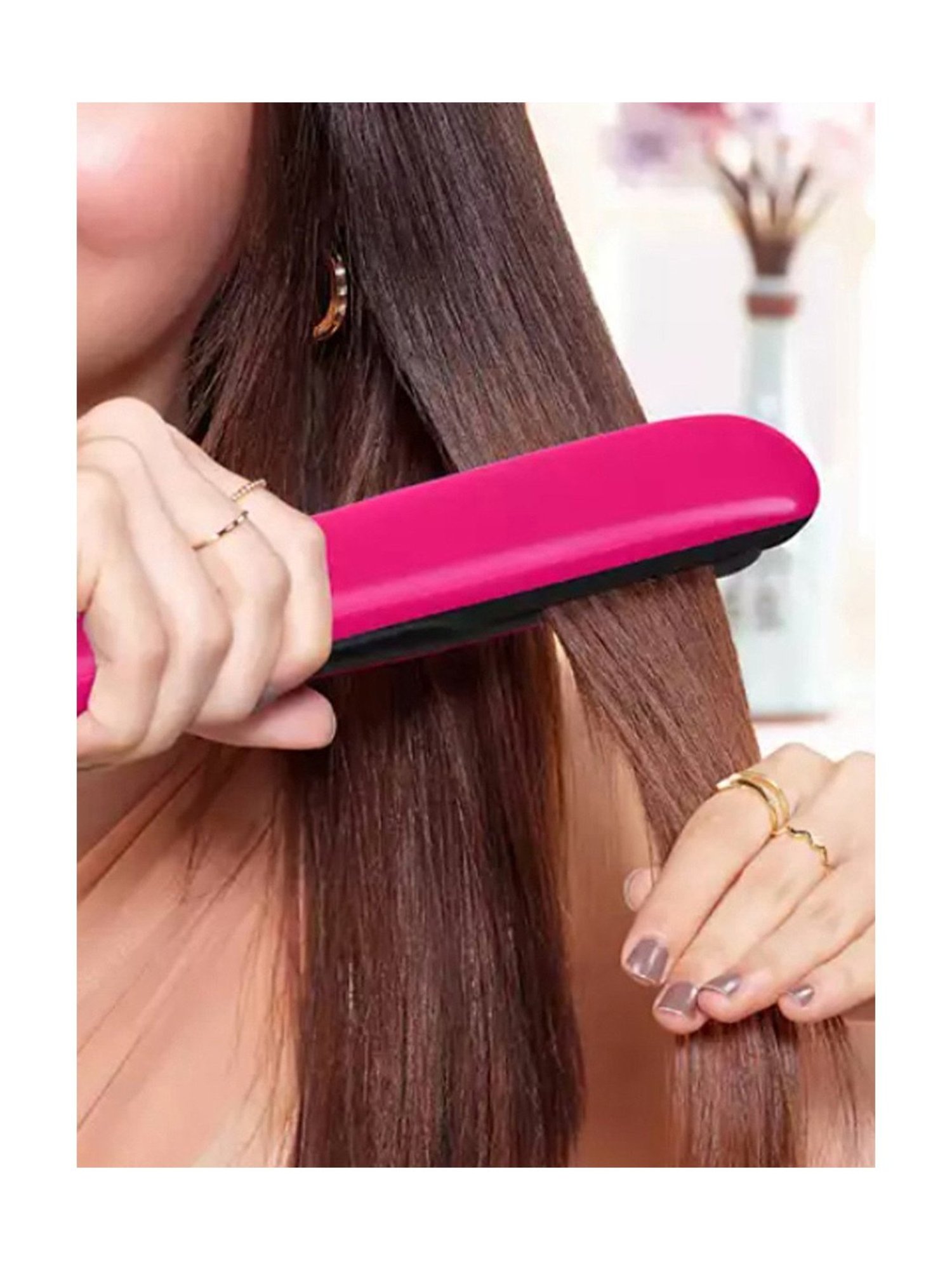 Nova NHC-522CRM Professional Hair Straightener (Black)