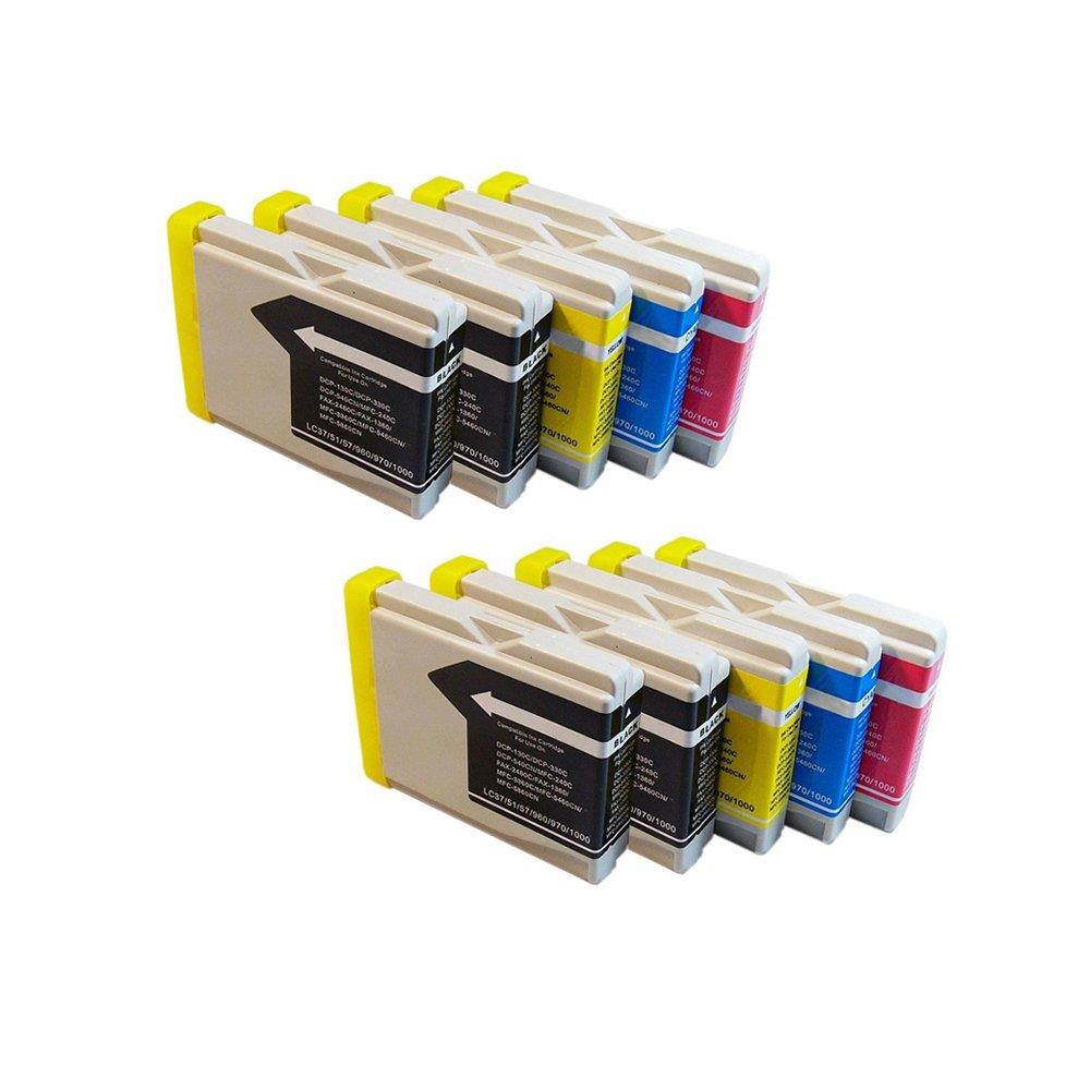 Inkcool Premium Compatible for Brother LC-51 10 Pack Ink Cartridge (4x LC51BK,2xLC51C,2xLC51Y,2xLC51M)