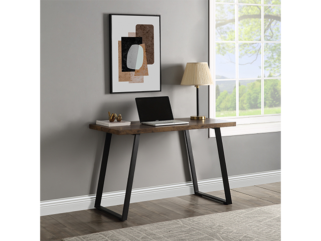 Home Office Computer Desk Gaming Table Industrial PC Super Sturdy and Durable Writing Desk, Comfortable and Ergonomics Design,Vintage Study Table for Home Office Workstation,Brown,GT42