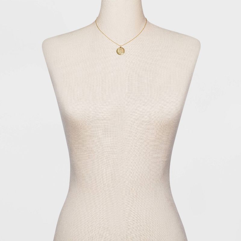 Beloved + Inspired Gold 'You Are Enough' Disc Necklace - Gold