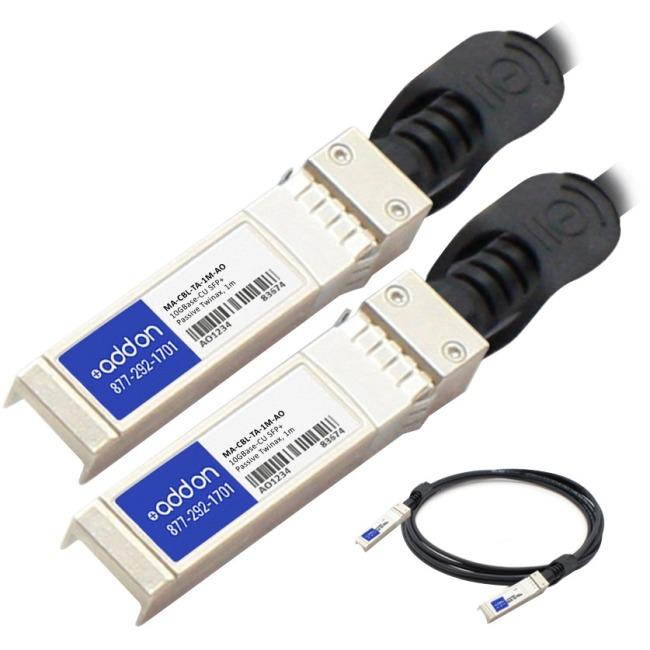 AddOn AddOn 1m Meraki Compatible SFP+ DAC - Twinaxial cable - SFP+ - SFP+ - 3.3