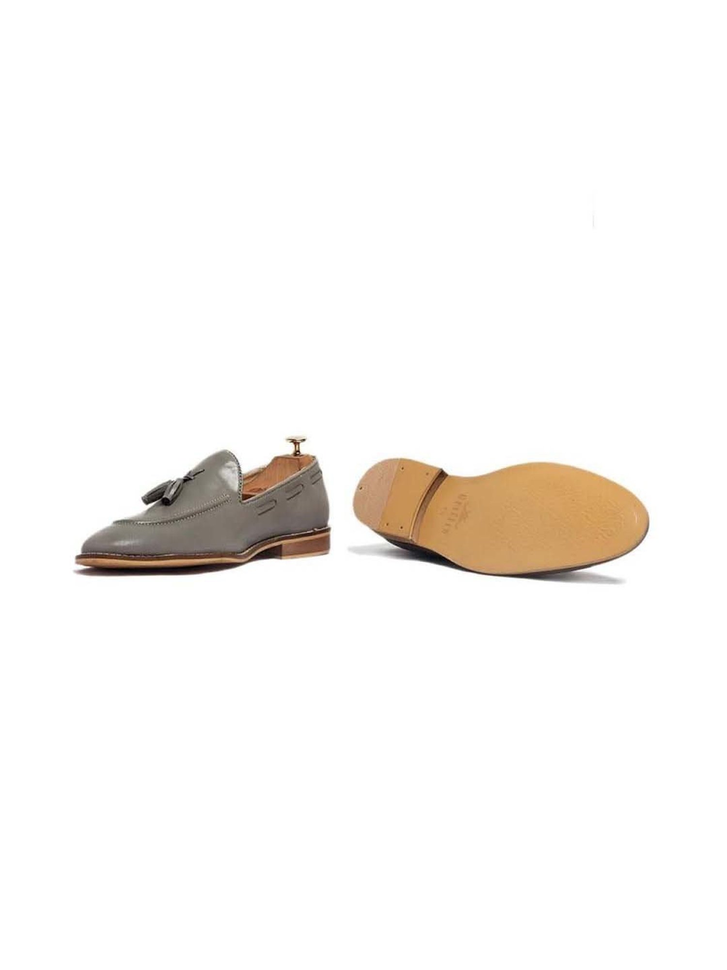 Griffin Men's Grey Casual Mocassins