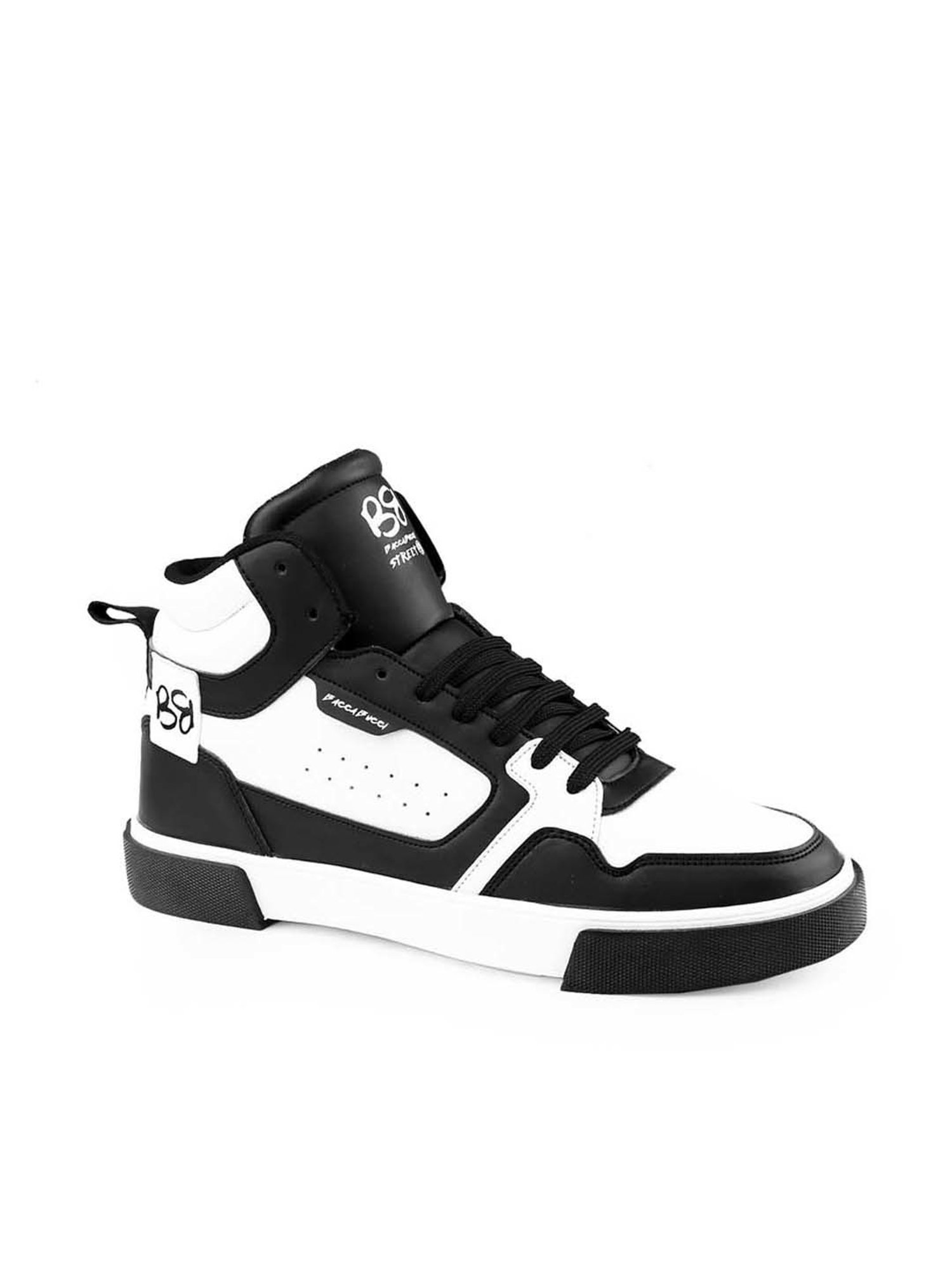 Bacca Bucci Men's STALK Black Ankle High Sneakers