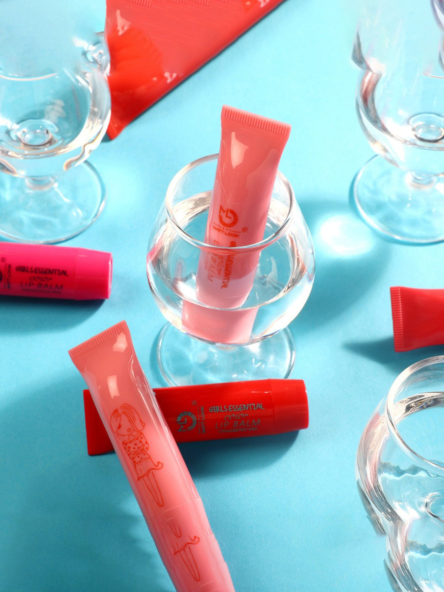 Matt Look Girls Essential Color Lip Balm Dangerous Pink - 3.5 ml