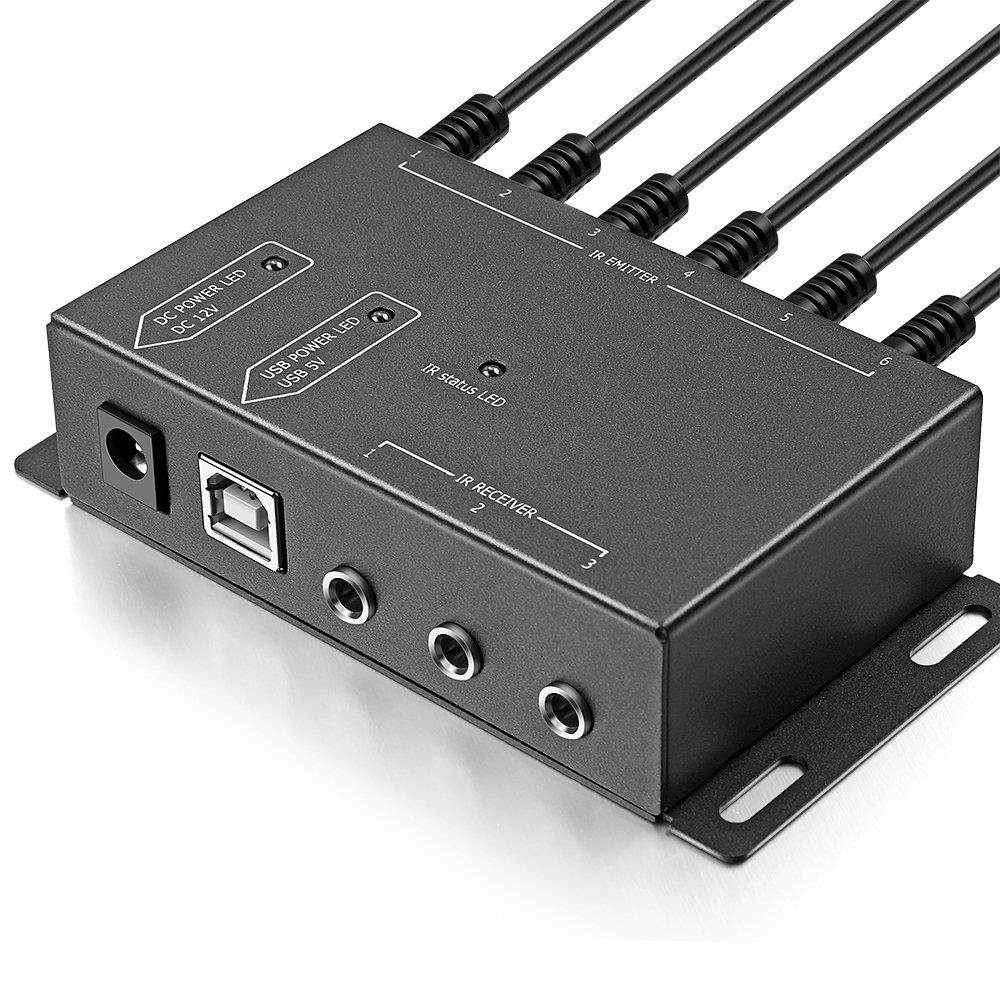 Infrared Repeater System IR Repeater Kit Control Up To 10 Devices Hidden IR System Infrared Remote Control Extender Kit