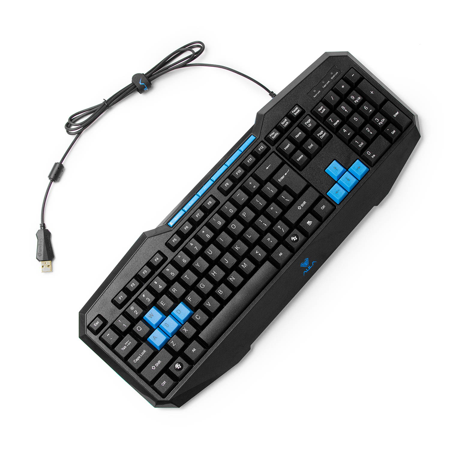 AULA Catalyst Gaming Keyboard, Ergonomic Keyboard Multimedia keys, Swappable Gaming Keys, Computer Keyboard