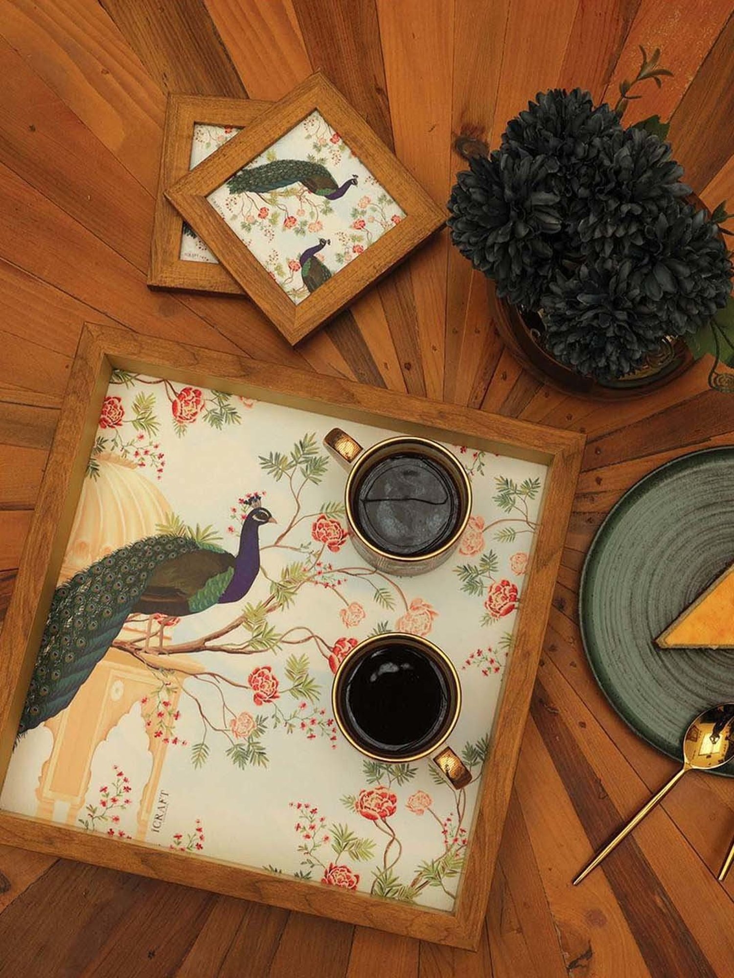 ICRAFT Multicolor Mdf Mor Series Tray