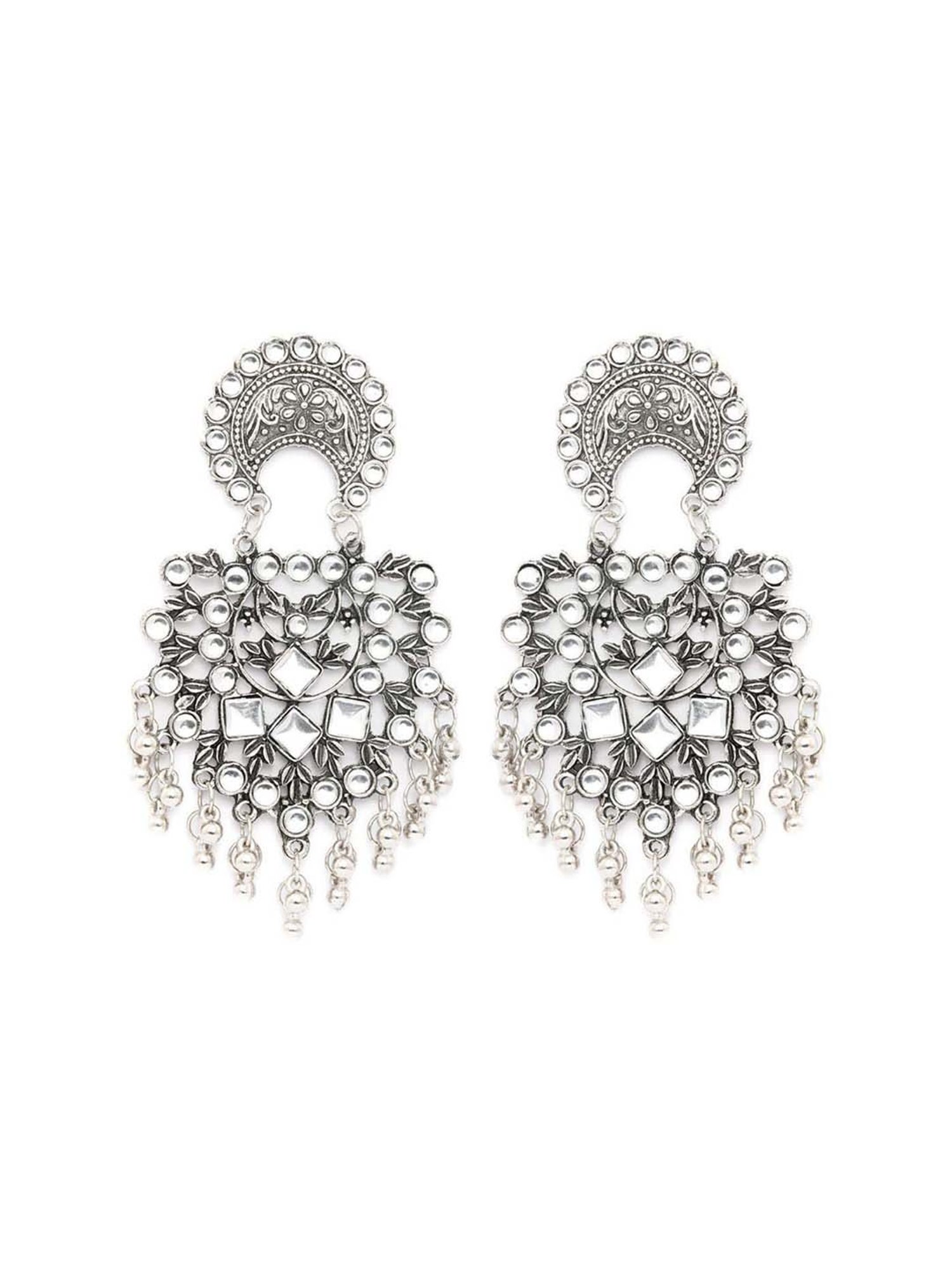 Priyaasi Silver Dangler Earrings