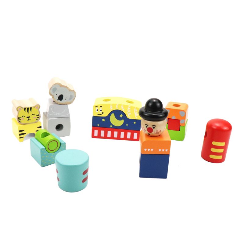 Leo & Friends Block Train Stacking Set