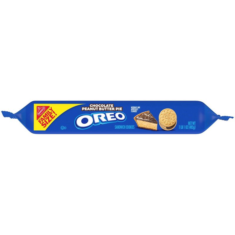 Oreo Chocolate Peanut Butter Pie Sandwich Cookies Family Size - 17oz