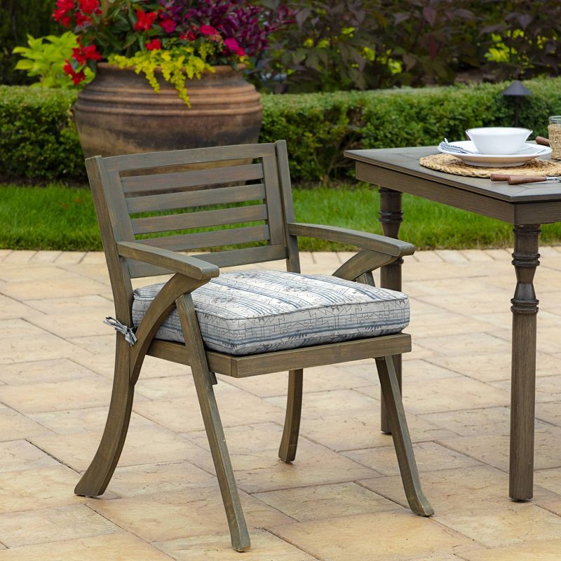 2pk Carmen Southwest Outdoor Seat Cushions Gray - Arden Selections