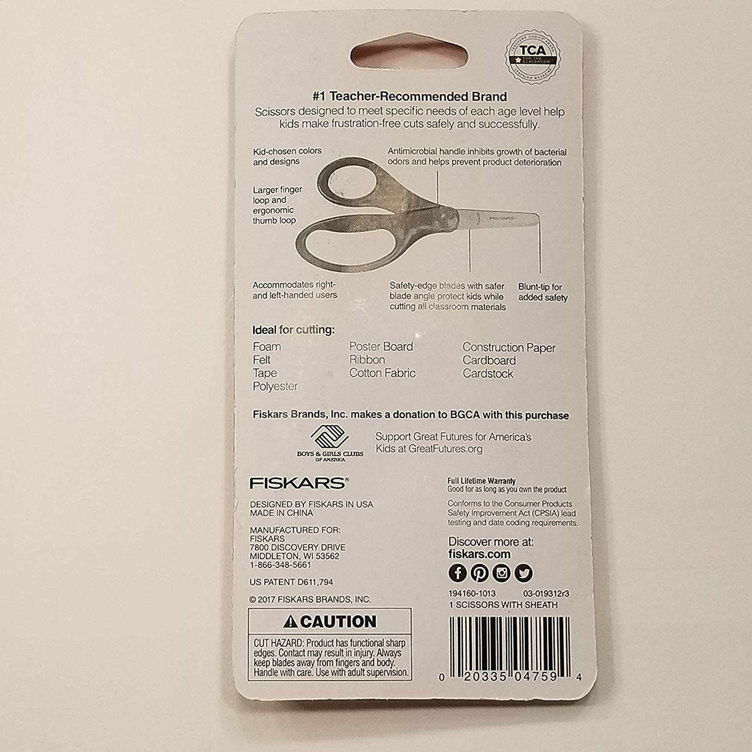 Fiskars Blunt-tip Safety-edge Blade Scissors