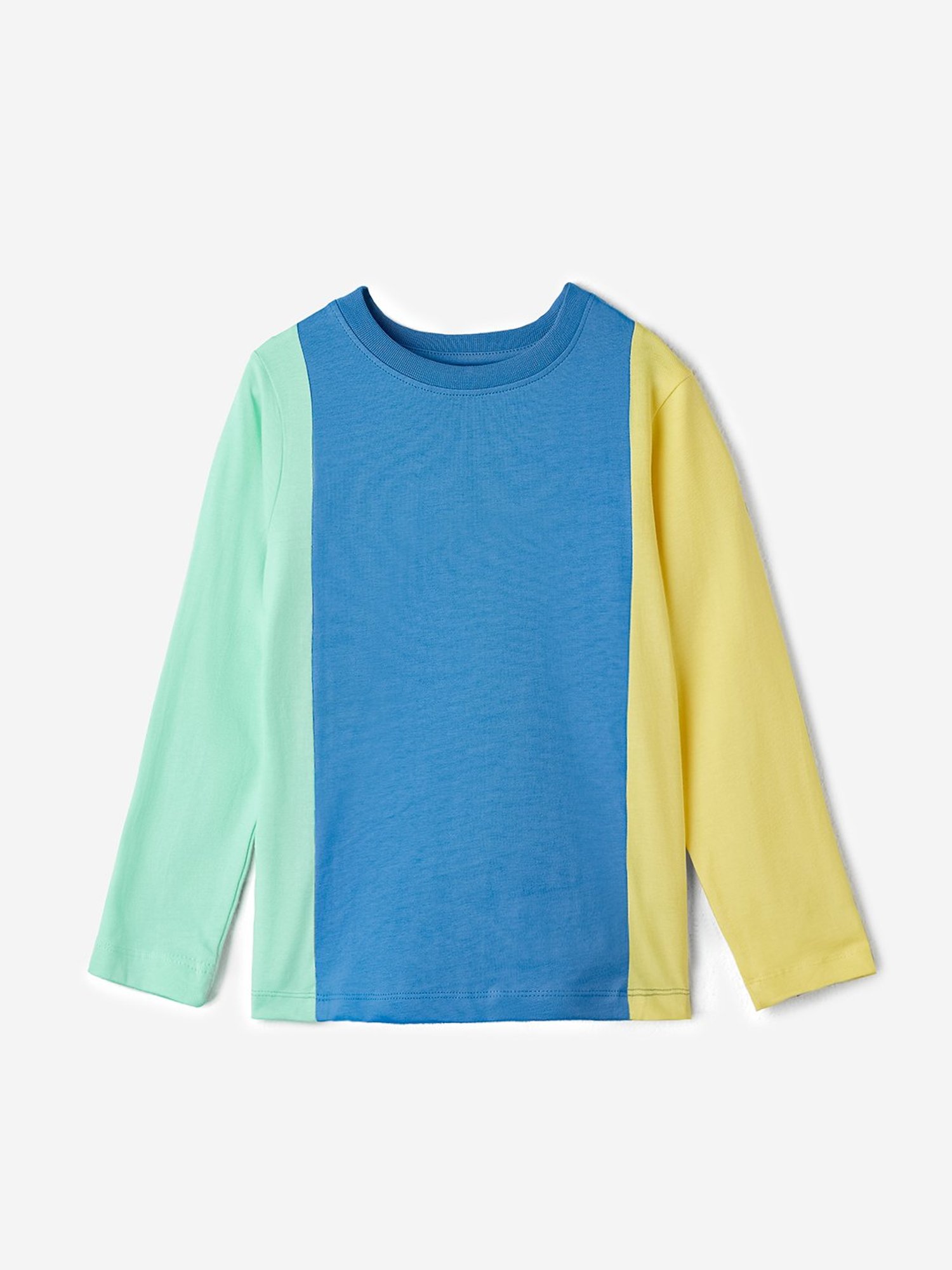 The Souled Store Kids Multicolor Color Block Full Sleeves T-Shirt