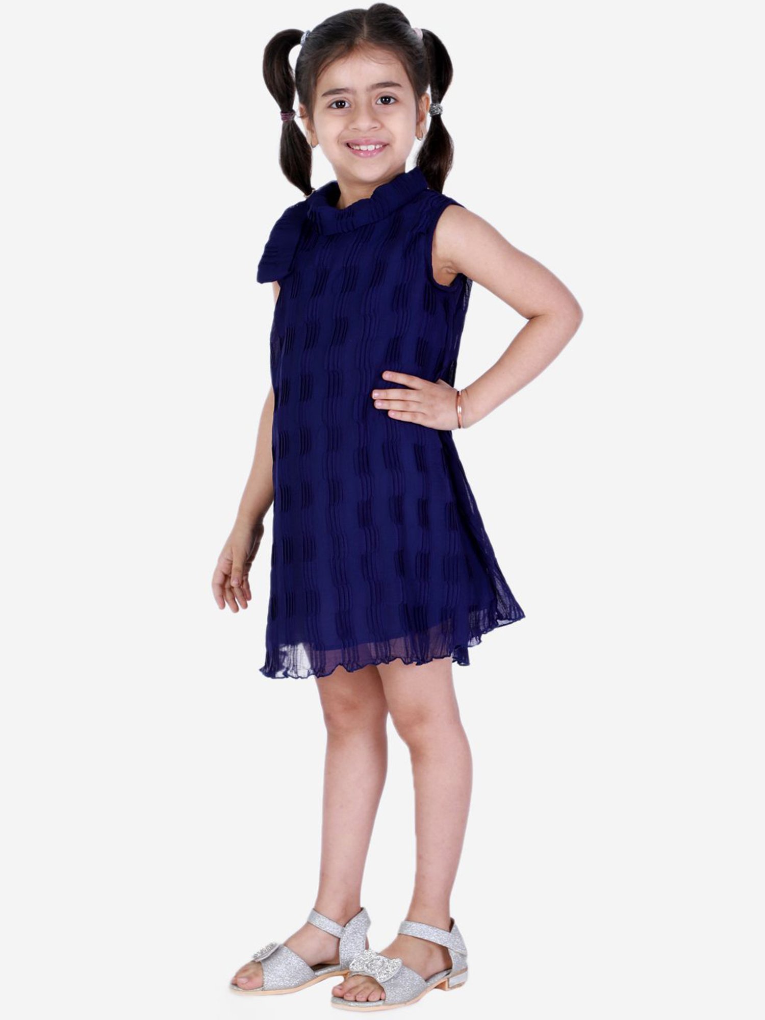 KidsDew Navy Regular Fit Dress