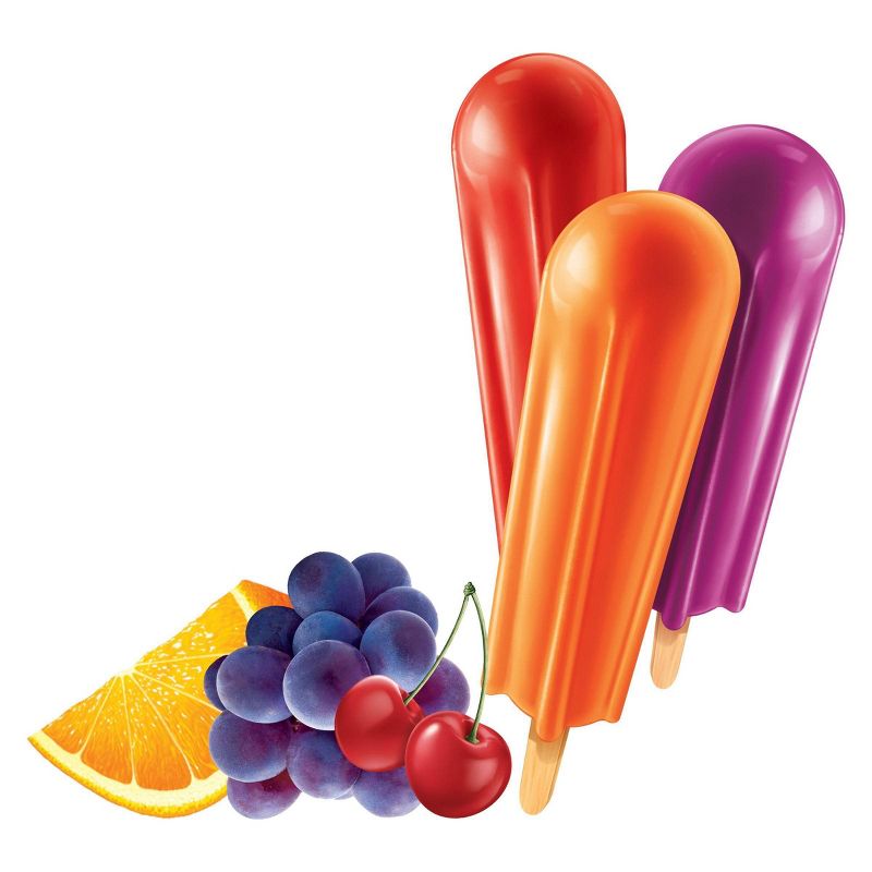 Popsicle Orange Cherry Grape Variety Ice Pops - 18ct