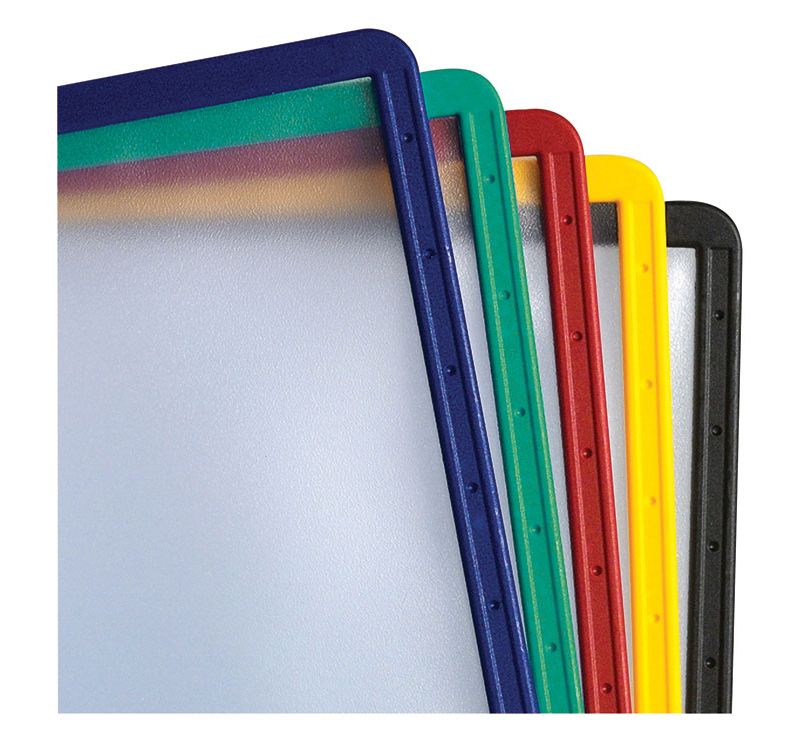 Durable Display Panel Sleeve 9-1/2"x12" Set of 5 Assorted 566600