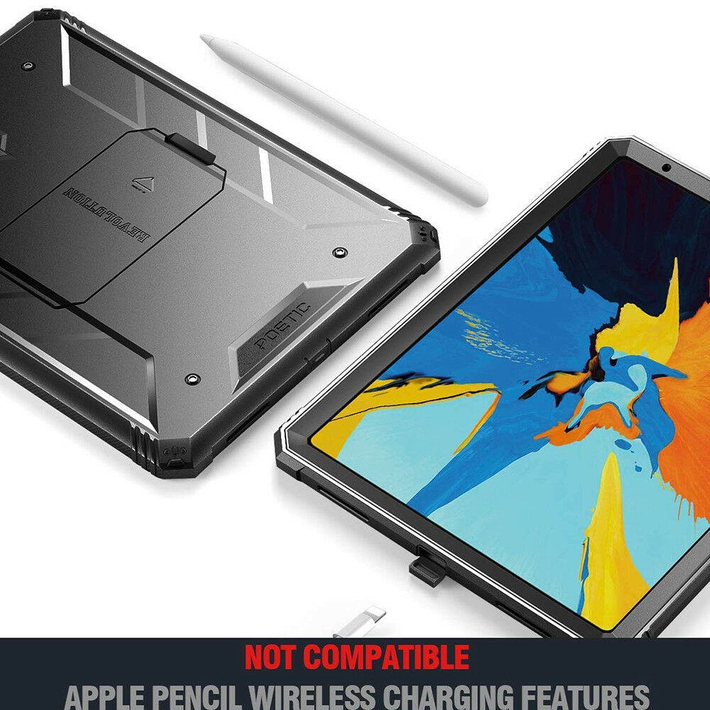 For iPad Pro 11 | Poetic [Screen Shield] Shockproof Hard Cover Case Black