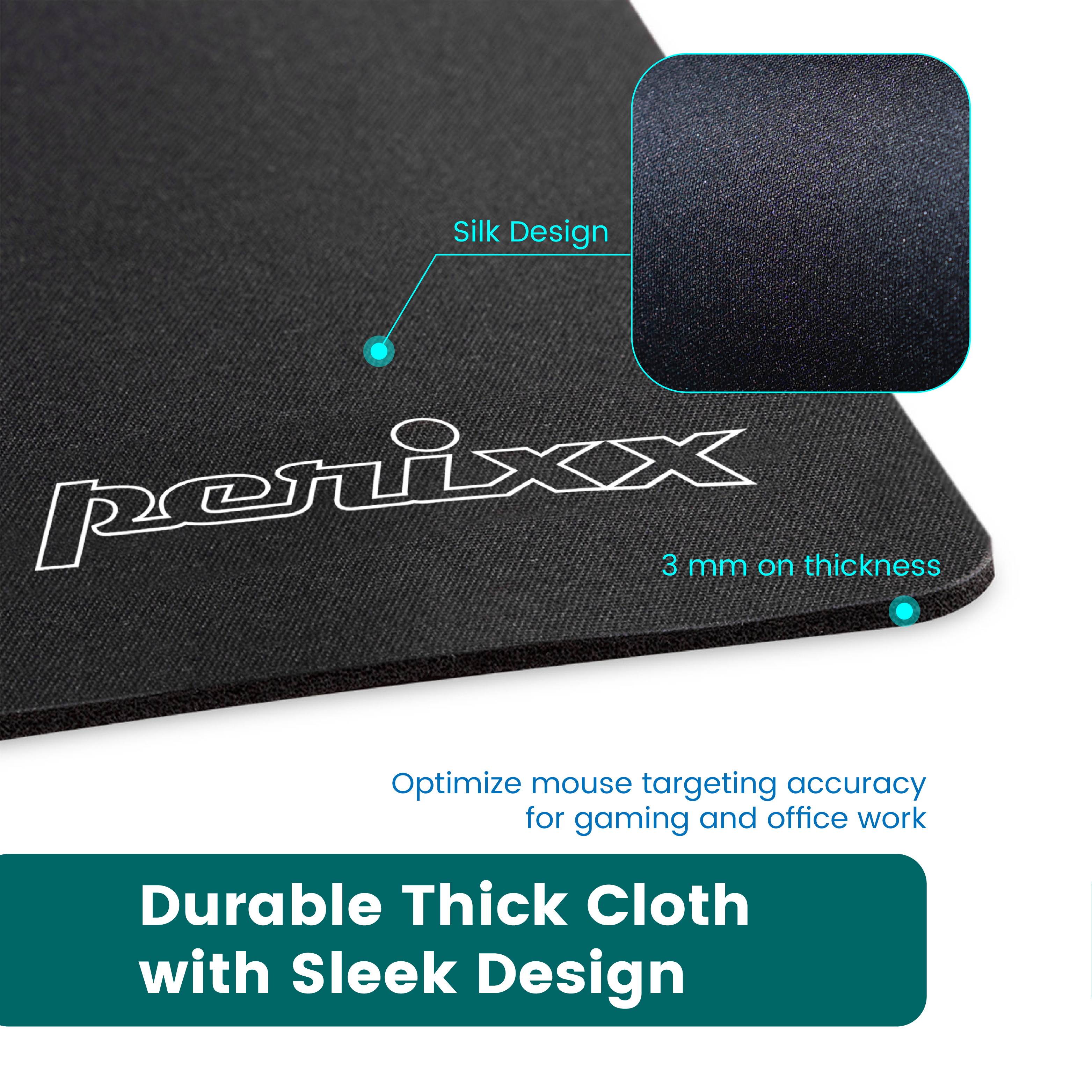Perixx DX-1000XXL Extended Cloth Gaming Mouse Pad, Rubber Base Mouse Mat for Laser Optical Gaming Mouse Performance, XXL