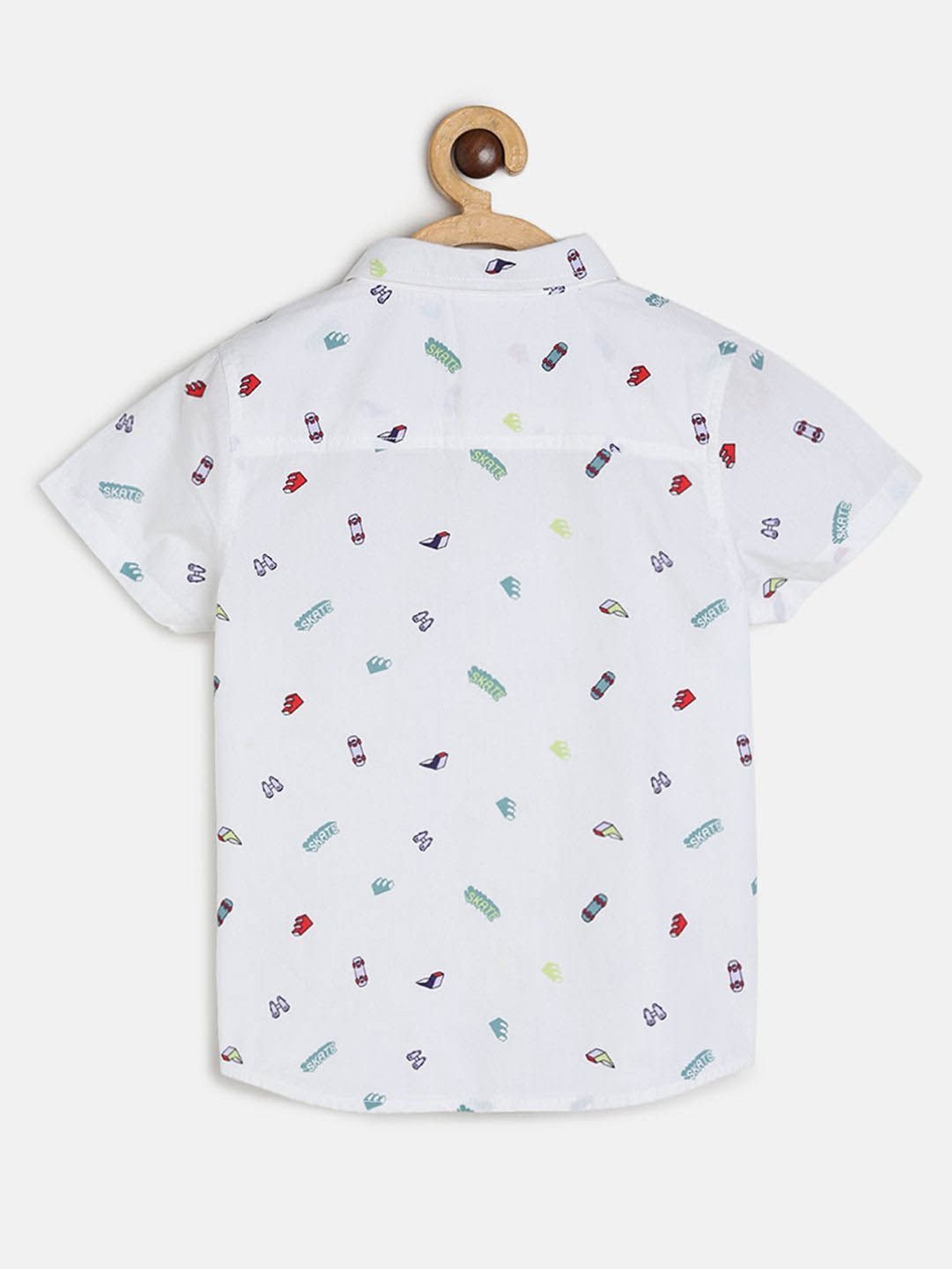 MINIKLUB Kids White Printed Shirt