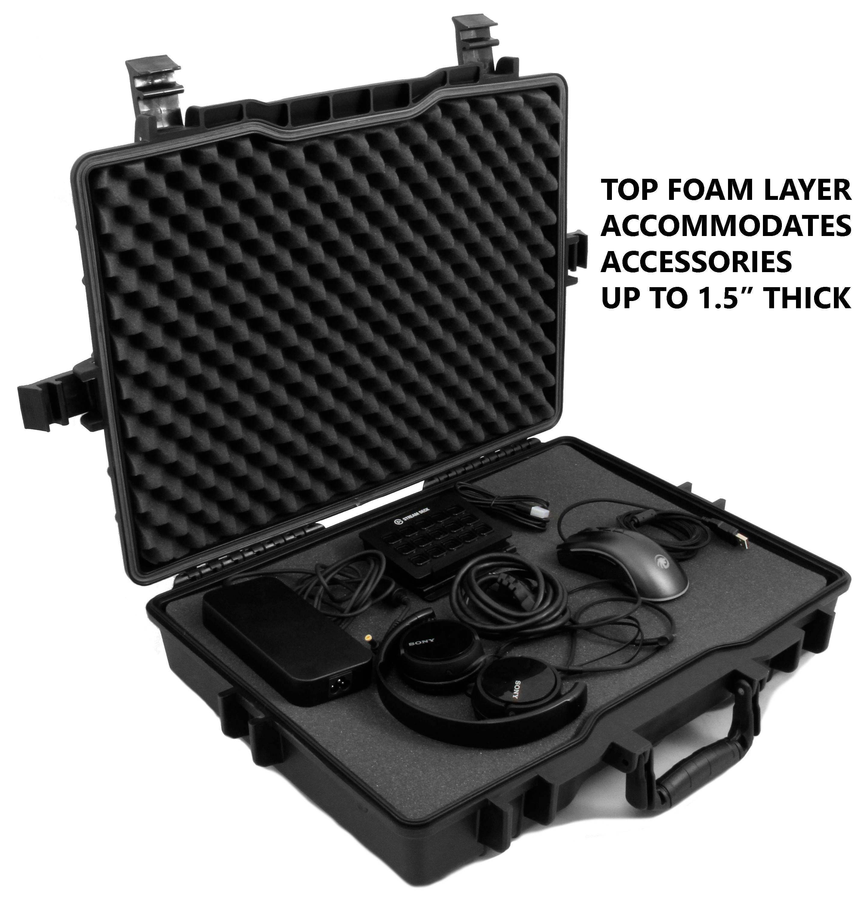 CASEMATIX Waterproof Graphic Tablet Case for Wacom 16 Tablet with Notebook and Accessories - Fits Wacom Intuos Pro Large , Wacom Cintiq Pro 16 and MobileStudio Pro 16