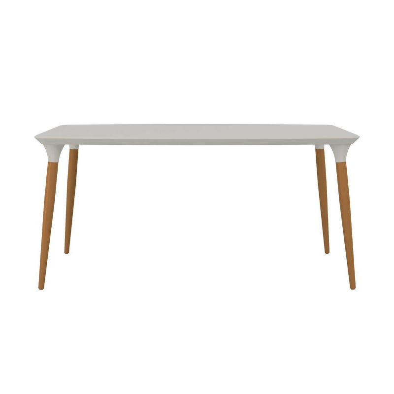 62.99" Homedock Rectangle Dining Table Off White/Cinnamon - Manhattan Comfort