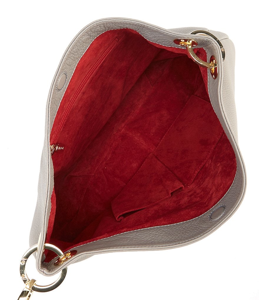 Kelly-Tooke Harley Tassel Hobo Leather Snap Shoulder Bag