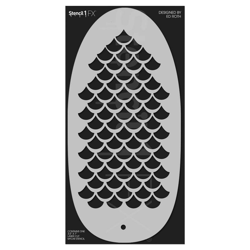 Mermaid Scales Makeup Stencil Halloween Costume Makeup