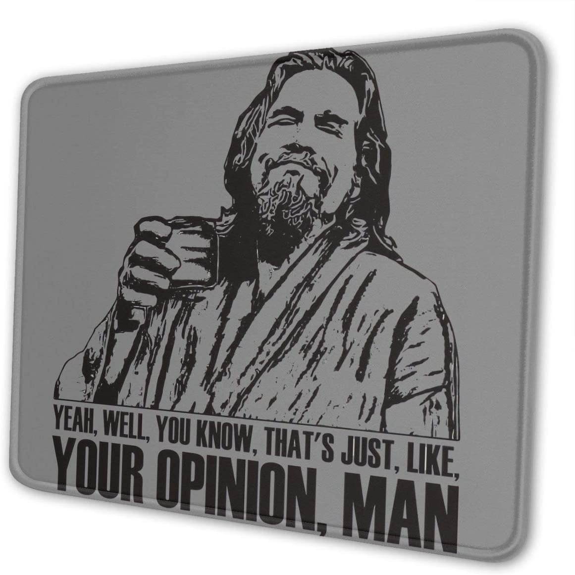 Adsfghrehr The Big Lebowski Customized Mousepad Non-Slip Rubber Base Mouse Pads for Computers Laptop Office Desk Accessories Mouse Pad (Horizontal)