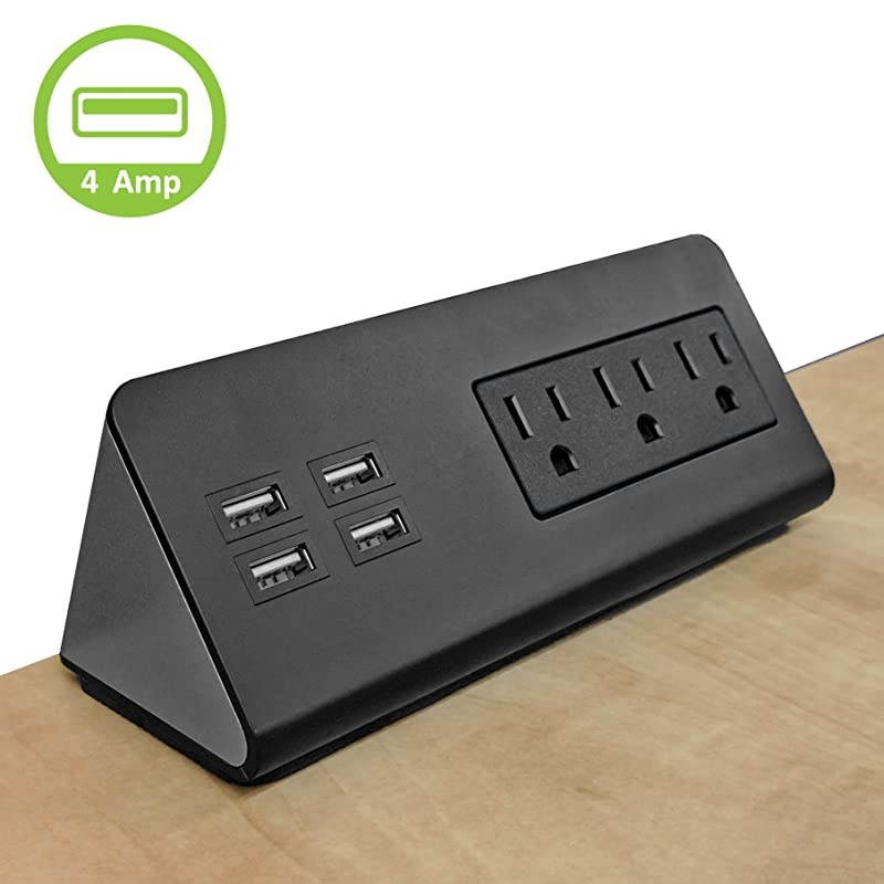 Socket Center 3 & 4 USB Charging Ports (4.0 Amp Total)