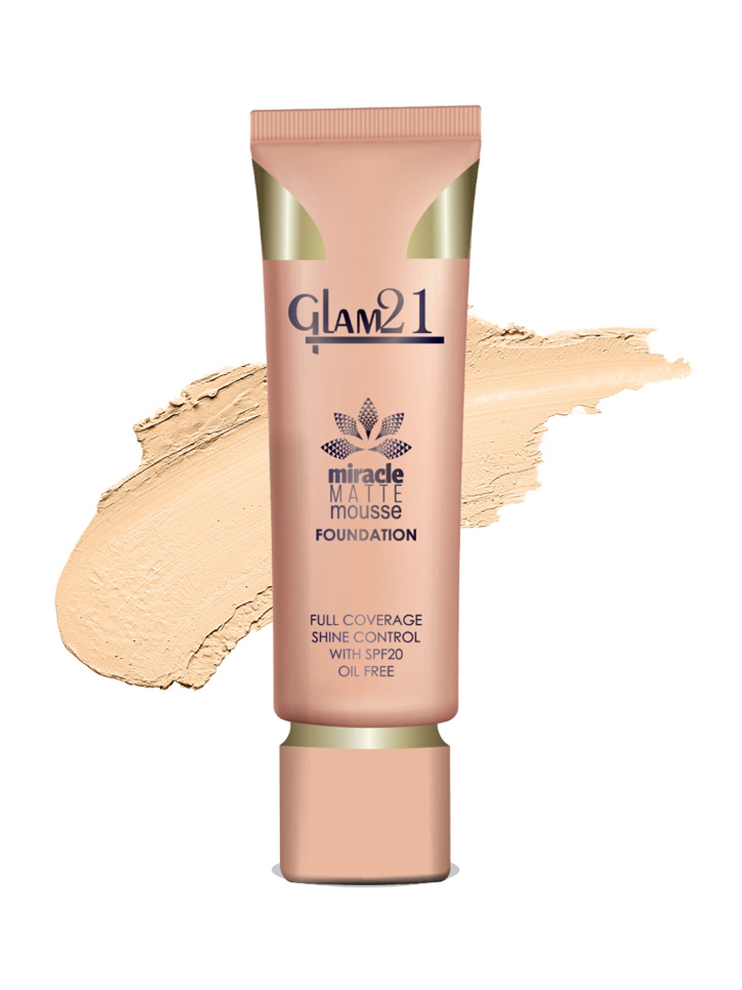 Glam21 Miracle Matte Mousse Foundation with SPF 20 03 Warm Nude - 35 gm