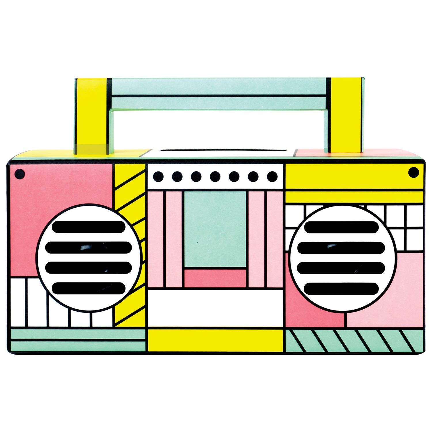 QFX BT-41-Flamingo Bluetooth Streaming TWS Ready Lightshow Speaker (Flamingo), Pink