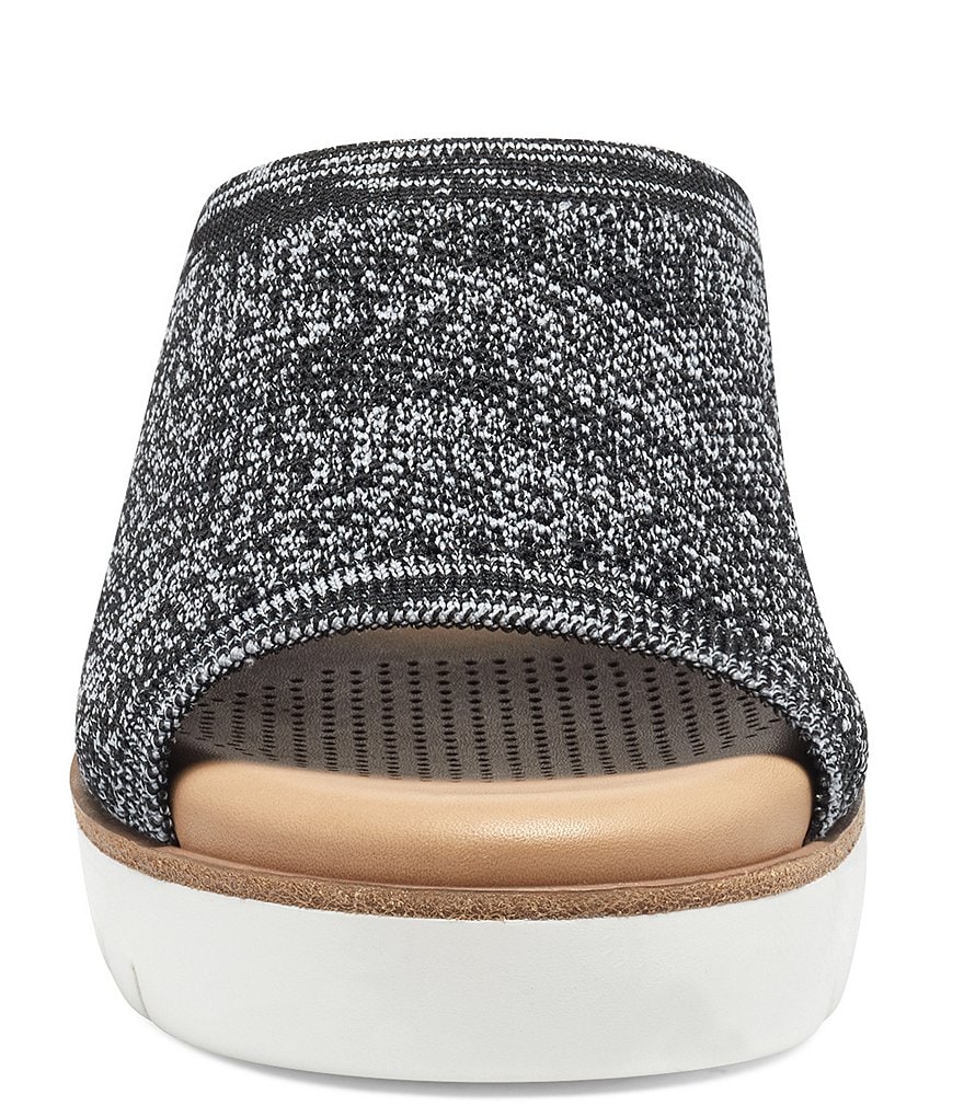 CC Corso Como Ditya Two-Tone Knit Slide Wedge Sandals
