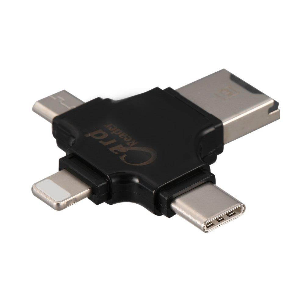 4-in-1 Type-c OTG Card Reader Multiuse Mobile Flash Driver for iOS for Android