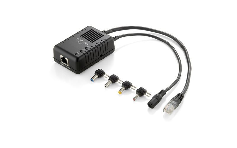 LevelOne POS-1001 Gigabit PoE Splitter (12.9W) - 12 V DC, 2 A Output - 1 10/100/1000Base-T Input Port(s) - 1 10/100/1000Base-T Output Port(s)