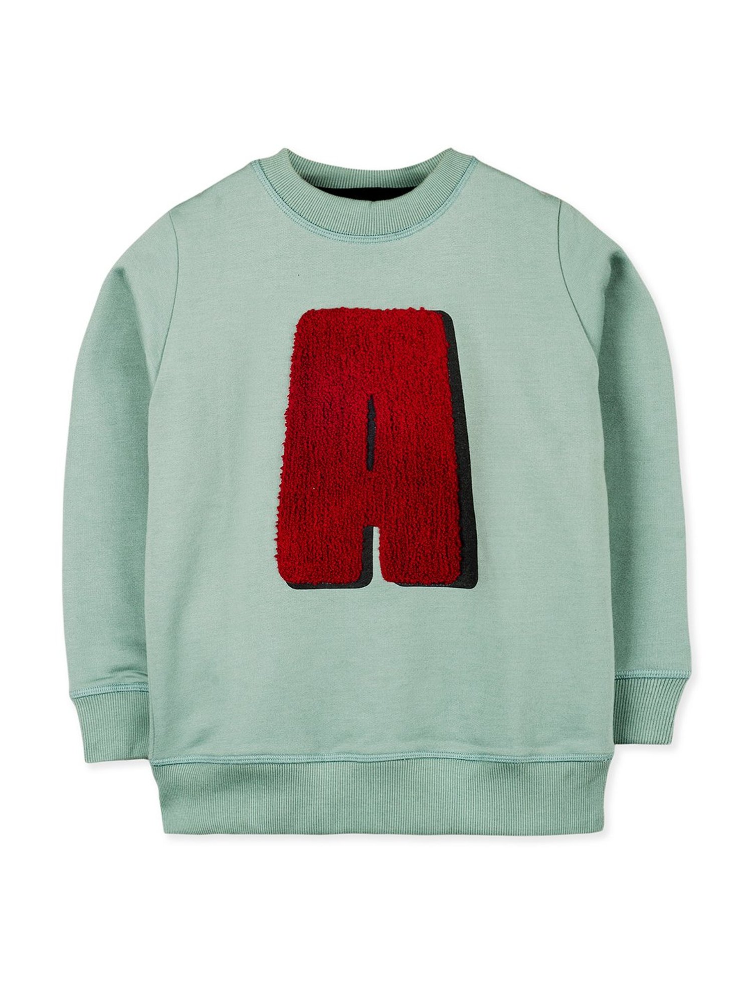 Cherry Crumble By Nitt Hyman Kids Olive Applique Sweatshirt