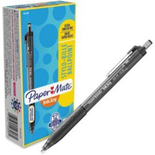 Paper Mate PAP1951260 Inkjoy 300 Rt Retractable Ballpoint Pen, 1Mm, Black, Dozen