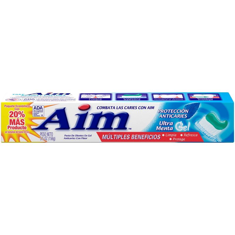 AIM Cavity Protection Toothpaste Ultra Mint Gel - 5.5oz.