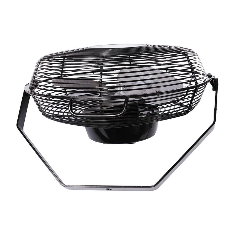 Air King 14 Inch 1/20 Horsepower 3-Speed Indoor/Outdoor Industrial and Commercial Enclosed Pivoting Warehouse Garage Steel Multi-Mount Fan, Black