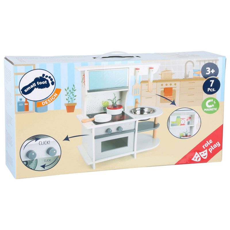 Melissa & Doug 11-Piece Brew and Serve Wooden Coffee Maker Set - Play Kitchen Accessories