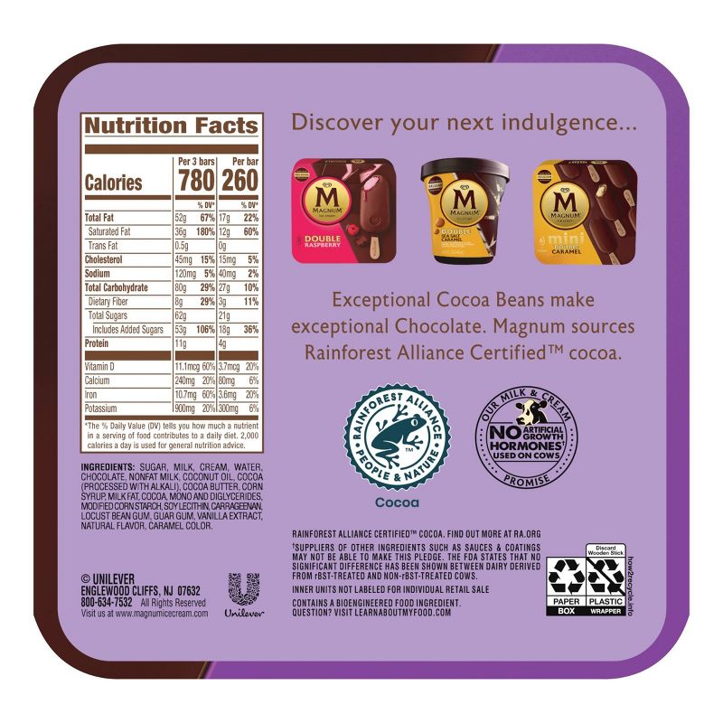 Magnum Double Chocolate Ice Cream Bars - 3ct