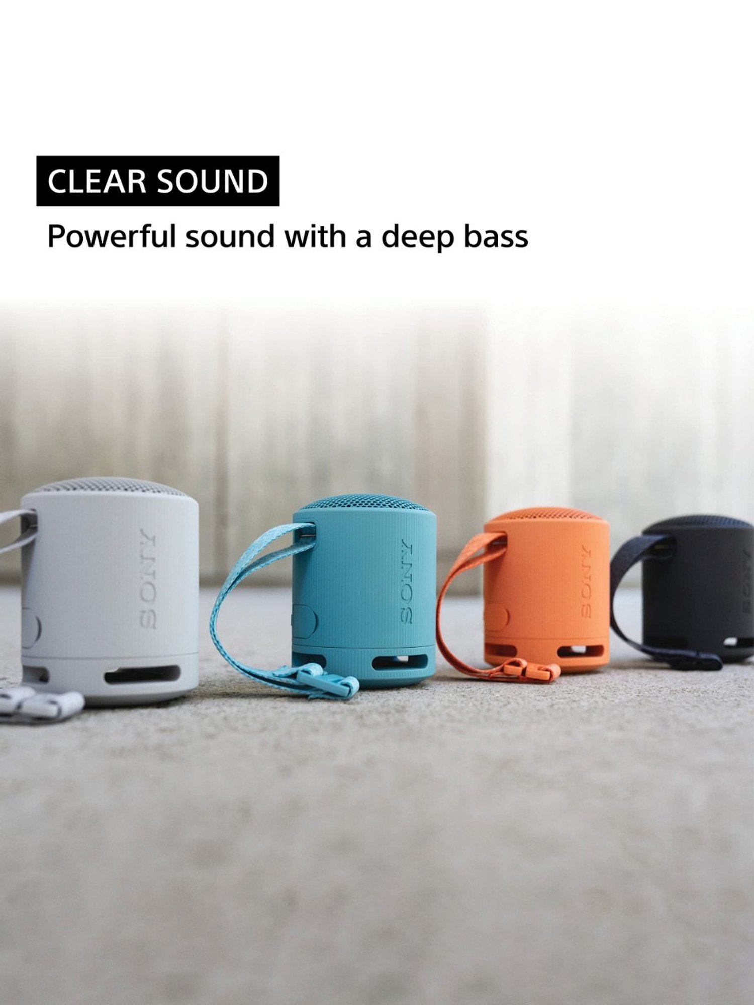 Sony SRS-XB100 Wireless Bluetooth Portable Travel Speaker with IP67 Waterproof & Dustproof (Grey)