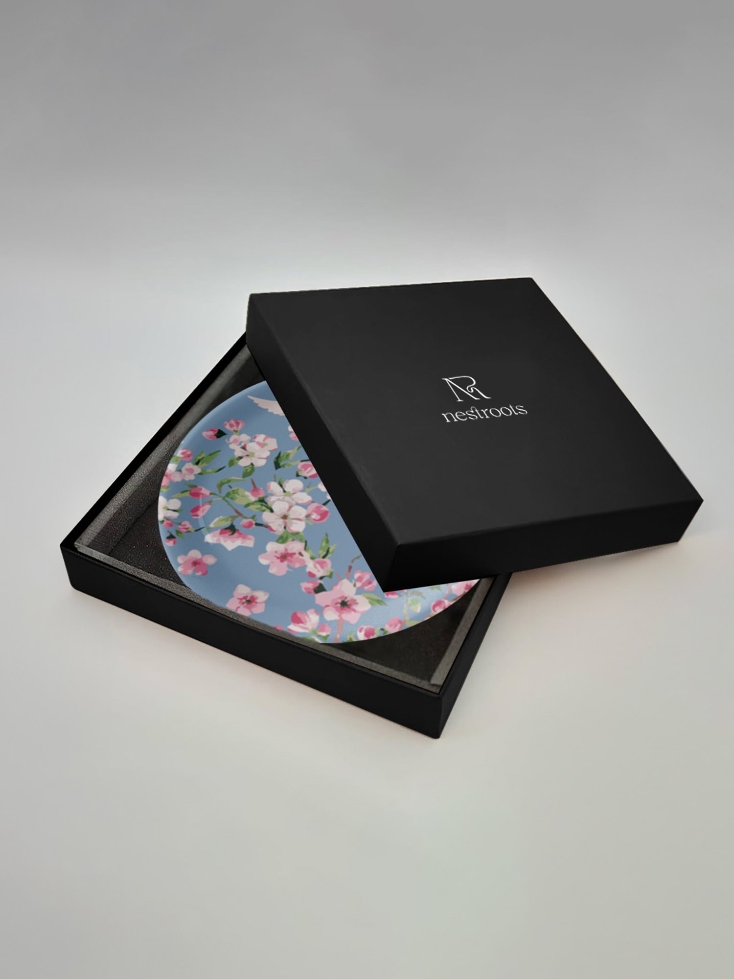 Nestroots Victorian Flora Printed Multicolor Porcelain Wall Plate