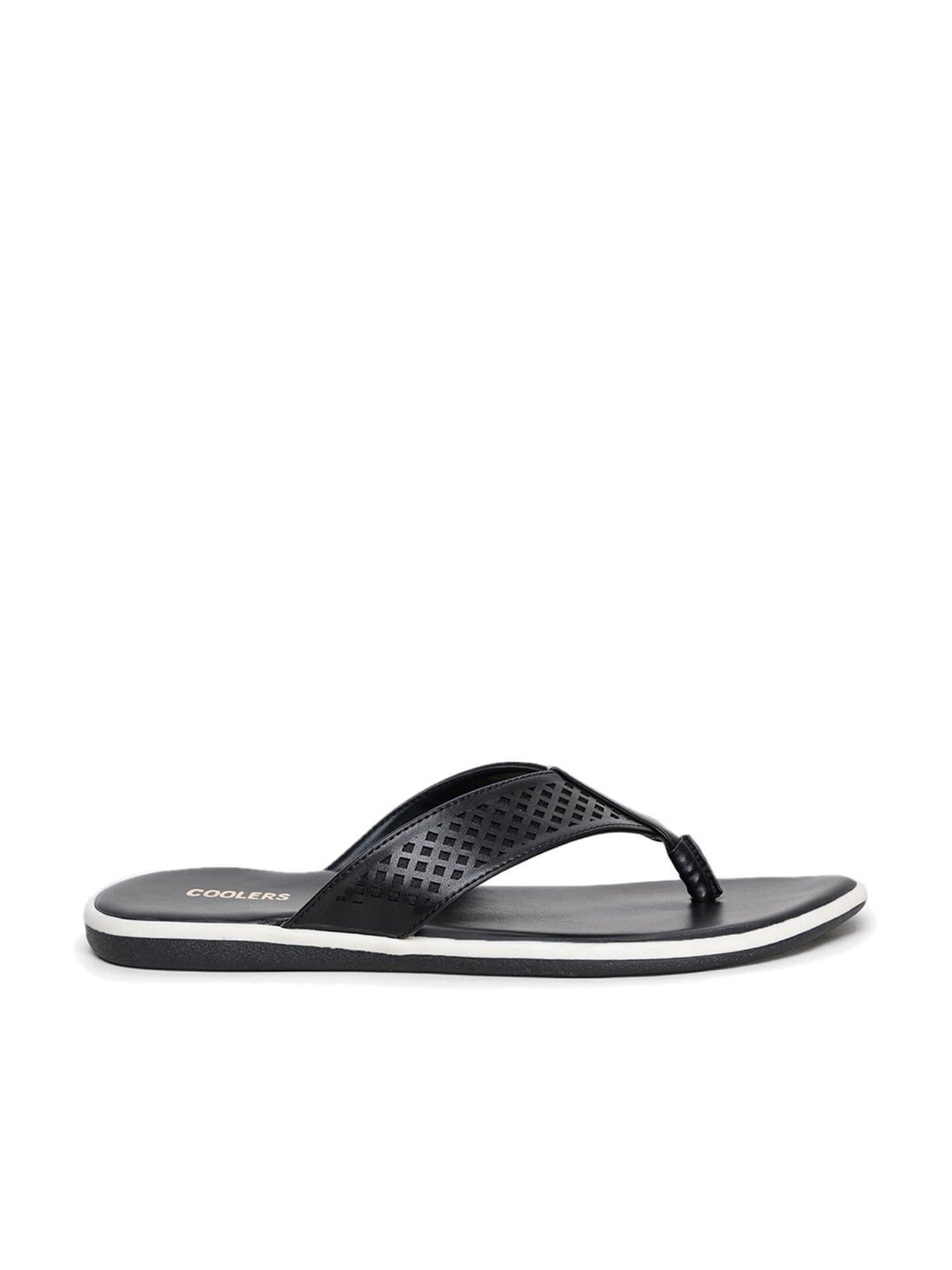 Coolers by Liberty Men's Black & White Flip Flops