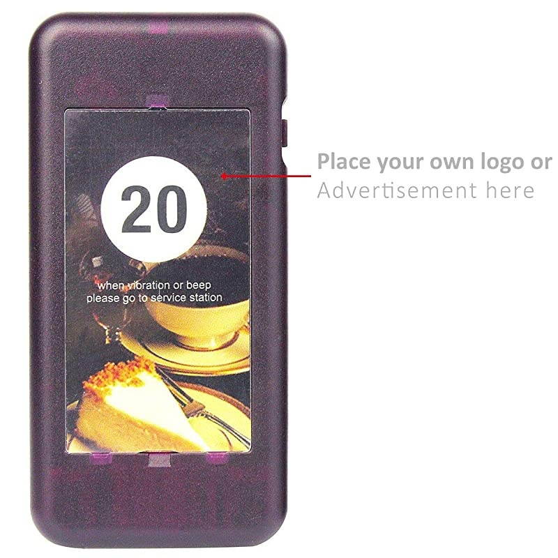 T111,T112 Single Buzzer,Lanyard Hole Design,3 Pompt Modes,Change Label Paper,Long Range,Rechargeable Pager for Nursery,Hospital,Restaurant