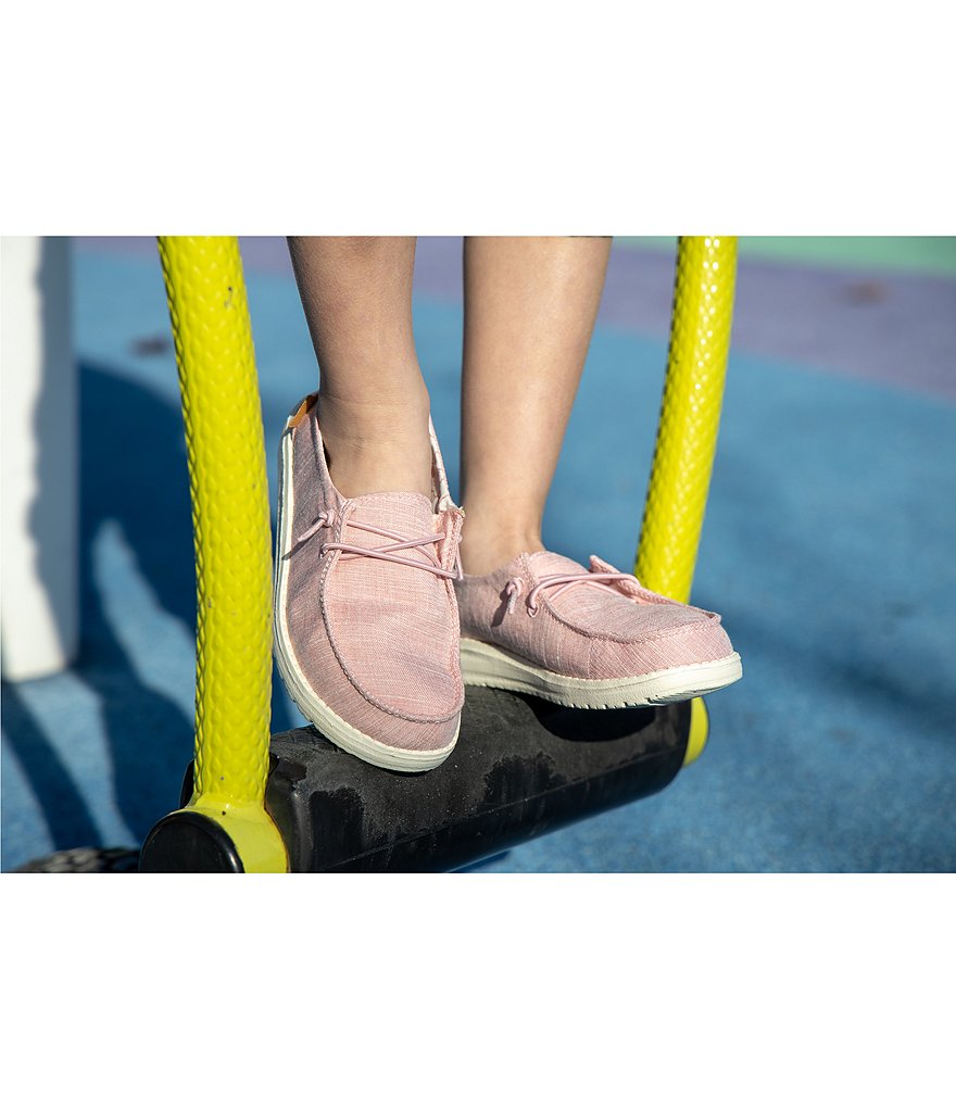 Hey Dude Girls' Wendy Linen Washable Slip-Ons (Youth)